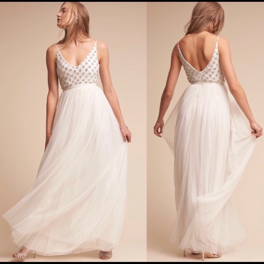 BHLDN Myra Ivory size 6 wedding dress NWOT